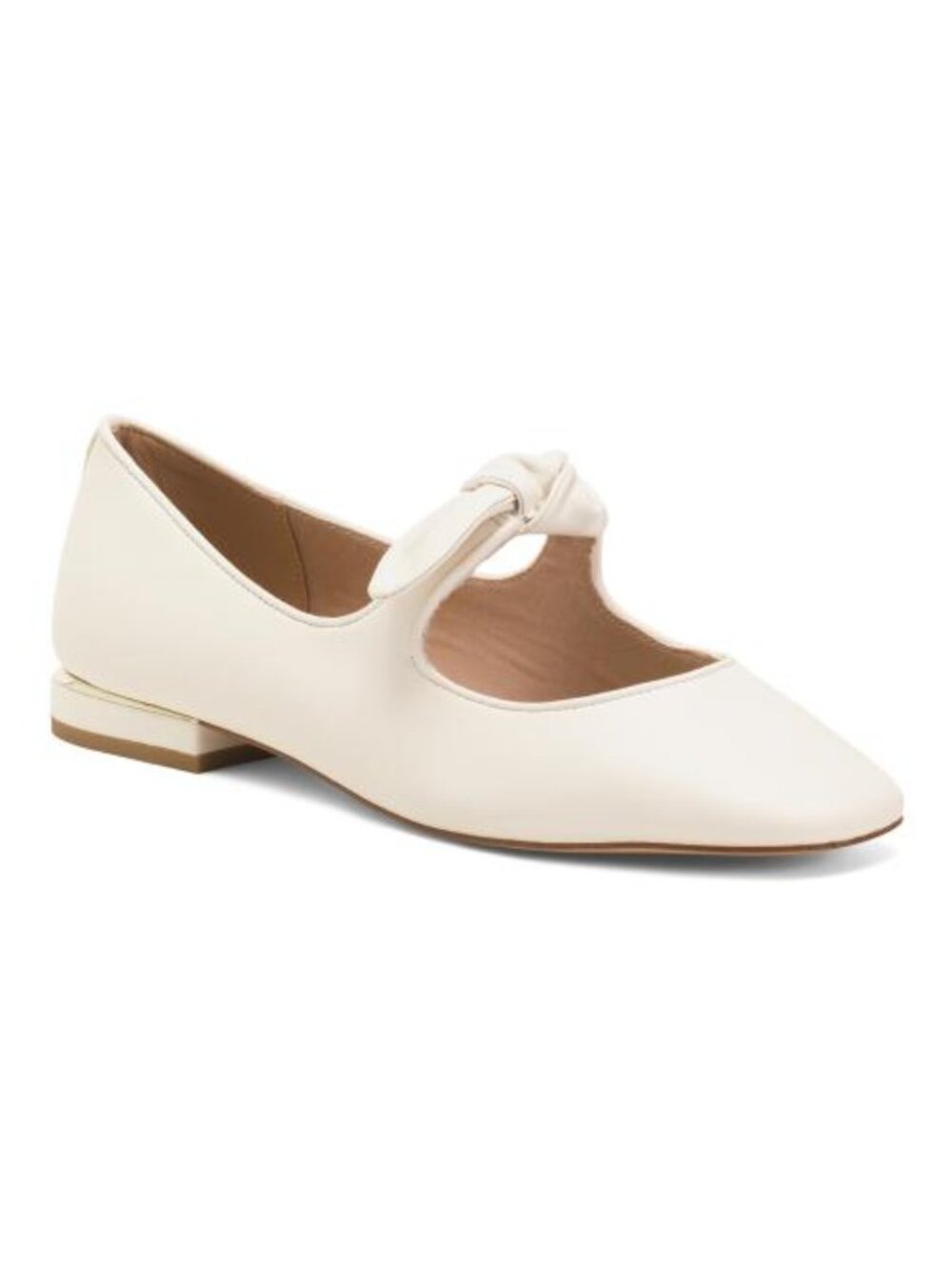 TED BAKER Leather Clara Knot Mary Jane Flats